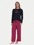 LAUREN RALPH LAUREN Pidžaama ILN72466F Must Regular Fit