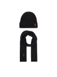 Polo Ralph Lauren Komplekti kuuluvad sall ja m&uuml;ts 455981430003 Must