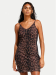 adidas Igap&auml;evane kleit Seasonal Essentials Leopard Print JZ0204 Pruun Slim Fit