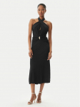 Elisabetta Franchi Kokteilikleit AB-719-52E2-V560 Must Regular Fit
