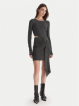 Patrizia Pepe Kokteilikleit 2A2972/J340-K478 Must Regular Fit