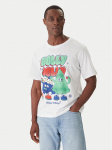 Jack & Jones T-s&auml;rk Holiday Cartoon 12287550 Valge Relaxed Fit M