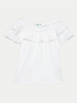 United Colors Of Benetton S&auml;rkpluus 3F4JC10HV Valge Relaxed Fit 140