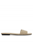 Calvin Klein Pl&auml;tud Org Flat Sndl One Bar Lth Aop HW0HW02857 Beež 40