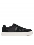 Calvin Klein Tossud Mixed Texture Lace Up Cupsole Trainers YM0YM01395 Must 46