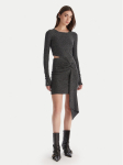 Patrizia Pepe Kokteilikleit 2A2972/J340-K478 Must Regular Fit