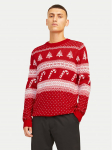 Jack & Jones Kampsun Xmas Gabriel 12266118 Punane Regular Fit M