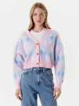 Tommy Jeans Kardigan Argyle DW0DW21180 Roosa Relaxed Fit