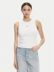 Calvin Klein Jeans Top LV047C201G Valge Slim Fit