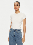 Tommy Jeans T-s&auml;rk DW0DW20459 Valge Slim Fit XL