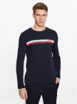 Tommy Hilfiger Pikkade varrukatega T-s&auml;rk Monotype Chest Stripe MW0MW32366 Tumesinine Slim Fit S