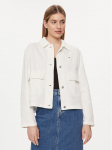 Tommy Jeans Teksajakk DW0DW17748 Valge Regular Fit