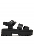 Tommy Jeans Sandaalid Tjw Straps Leather Max Sandal EN0EN02944 Must