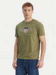 Gant T-s&auml;rk Archive Shield 2003199 Roheline Regular Fit