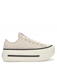 Converse Tennised Chuck Taylor All Star Lift Double Stack Platform Deer A17884C Beež