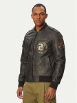 Aeronautica Militare Nahkjope 261PN5055U100839 Must Regular Fit