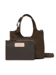 Coccinelle K&auml;ekott THE Coccinelle C-Easy Suede E1 THE 58 01 01 Khakiv&auml;rviline