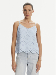 Pieces Top Vilde 17156563 Sinine Regular Fit