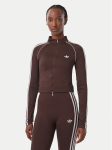 adidas Pluus Essentials 3 Stripes Seamless Tracktop KX8418 Pruun Slim Fit