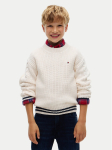 Tommy Hilfiger Kampsun KB0KB10629 Kreemjas Regular Fit