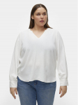 Vero Moda Curve S&auml;rkpluus Alva 10301890 Valge Regular Fit
