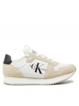 Calvin Klein Jeans Tossud Runner Sock Laceup Ny-Lth Wn YW0YW00840 Valge