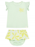 United Colors Of Benetton Komplekti kuuluvad t-s&auml;rk ja &scaron;ortsid 3O7SAK015 Roheline Regular Fit