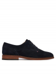 Tommy Hilfiger Poolsaapad Hilfiger Suede Dress Shoe FM0FM05776 Tumesinine 45
