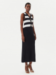 LOLA CASADEMUNT Kootud kleit LS2516001 Must Slim Fit XS