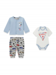 Guess Komplekti kuuluvad pluus, bodi ja dressip&uuml;ksid P6RG02 KA6W1 V&auml;rviline Regular Fit