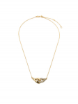 Tory Burch Kaelakee Interlocking Wishbone Pendant 161070 Kuldne