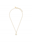 Coach Kaelakee Signature Coin Pearl Pendant Necklace 37440611GLD107 Kuldne
