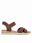 Skechers Sandaalid BOBS Desert Kiss - Golden Lily 114418/CHOC Pruun