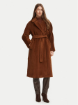 Marella Villane mantel 2623016082200 Tumepruun Regular Fit