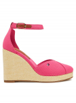 Tommy Hilfiger Poolsaapad Flag High Wedge Espad Closed Toe FW0FW08494 Roosa