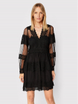 TWINSET Kokteilikleit 222TP2252 Must Regular Fit