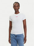 Tommy Jeans T-s&auml;rk Script Label DW0DW21402 Valge Slim Fit S