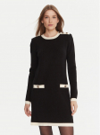 Gaudi Kootud kleit 521FD13009 Must Regular Fit