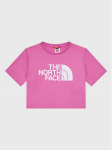 The North Face T-s&auml;rk Crop Easy NF0A83EU Roosa Regular Fit L