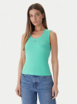Tommy Jeans Top Essential DW0DW20673 Roheline Regular Fit