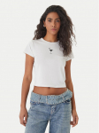 HUGO T-s&auml;rk Dichroma_B 50560769 Valge Slim Fit