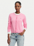 Tommy Jeans Kardigan DW0DW20976 Roosa Regular Fit