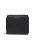 Calvin Klein Rahakott Foil Logo Medium Zip Around LV04F1120G Must