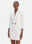 Elisabetta Franchi Kokteilikleit AB-869-61E2-V520 Valge Regular Fit