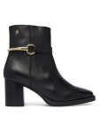 Tommy Hilfiger Saapad TH Stud Heel Riding Ankle Boot FW0FW09552 Must