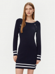 Morgan Kootud kleit 251-RMVALI Tumesinine Slim Fit
