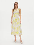Calvin Klein Suvekleit Print Abstract Ecovero Vn Dress LV044B059G Kollane Regular Fit