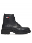 Tommy Jeans Traperid Tjw Lace Up Leather Boot EN0EN02824 Must