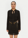 Elisabetta Franchi Kokteilikleit AB-654-46E2-5469 Must Regular Fit