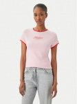 Tommy Hilfiger T-s&auml;rk Logo Graphic Ringer WW0WW49245 Heleроosa Slim Fit